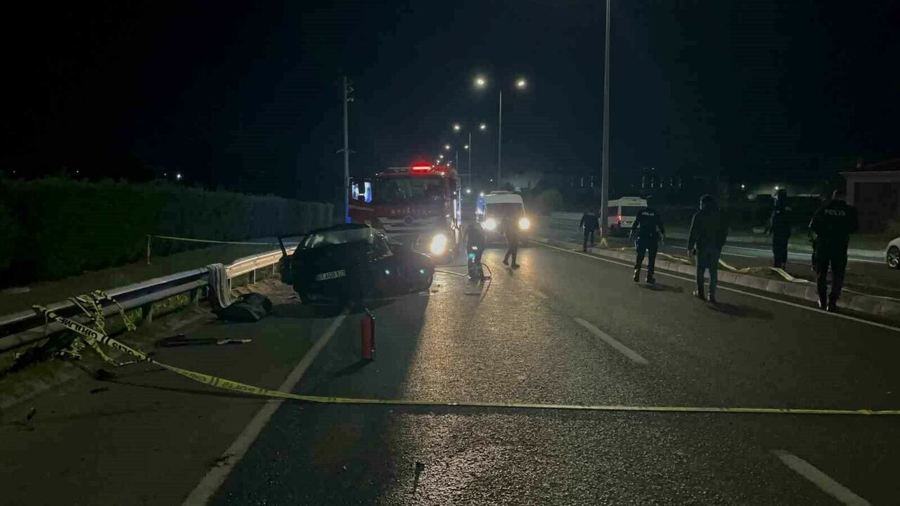 Çerkezköy-Kapaklı yolunda feci kaza: 1 ölü, 1 yaralı