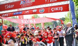 Binlerce çocuk 23 Nisan coşkusuyla koştu