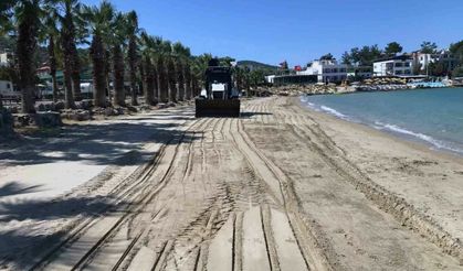 Milas sahilleri yaz sezonuna hazırlanıyor
