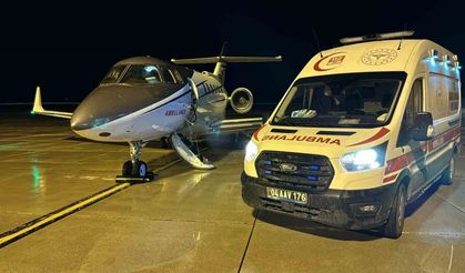 Ağrı’da kalp hastası yeni doğan bebek ambulans uçakla Ankara’ya sevk edildi