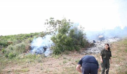 Alanya’da makilik alanda yangın