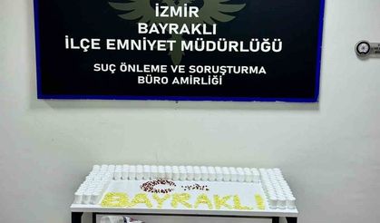 Bayraklı’da binlerce uyuşturucu hap ele geçirildi