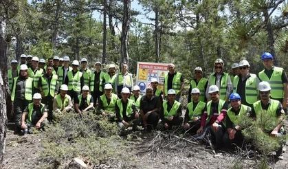 Beyşehir’de ormancılar ağaç kesim tekniklerini öğrendi