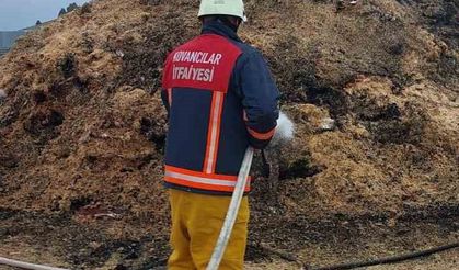 Elazığ’da samanlıkta korkutan yangın