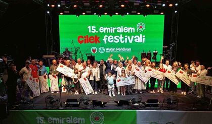 Emiralem Çilek Festivali rekor kırdı, katılım milyonu geçti