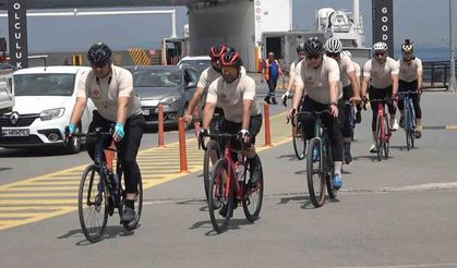 İstanbul’dan Bursa’ya ’çevre’ için pedal çeviren 10 bisikletçi Yalova’ya ulaştı