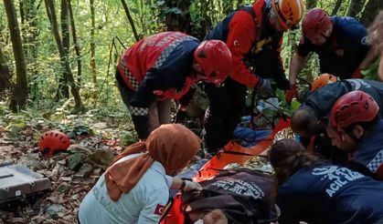 Kontrolden çıkan UTV şarampole devrildi: 2 yaralı