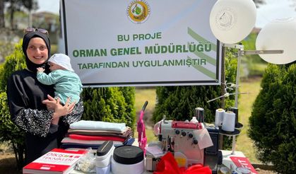 Orman köylüsü 11 kadınlara dikiş makinası