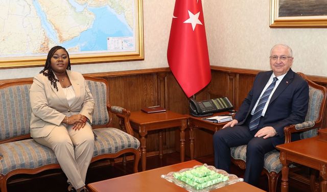 Milli Savunma Bakanı Yaşar Güler, Sierra Leone Büyükelçisi Anderson ile Görüştü