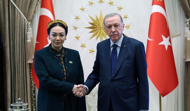 Cumhurbaşkanı Erdoğan, Türkmenistan Meclis Başkanı Dünyagözel Gulmanova ile Görüştü