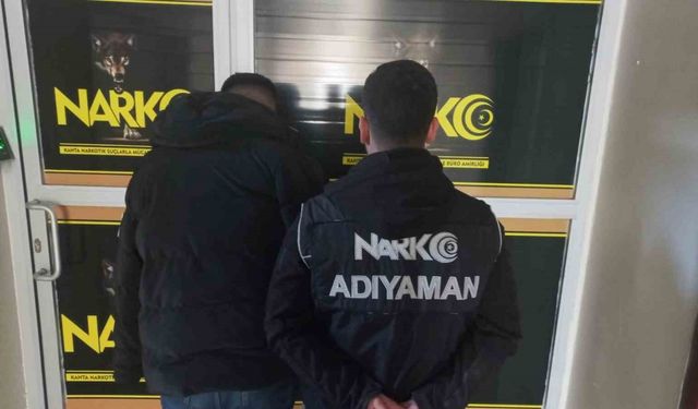 Adıyaman’da uyuşturucu operasyonu: 1 tutuklama