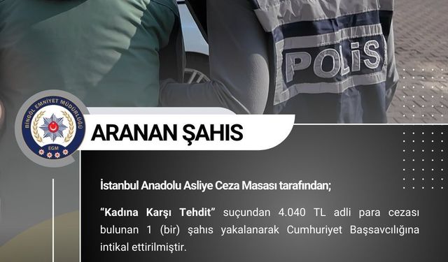 Bingöl’de haklarında arama kararı bulunan 4 kişi yakalandı