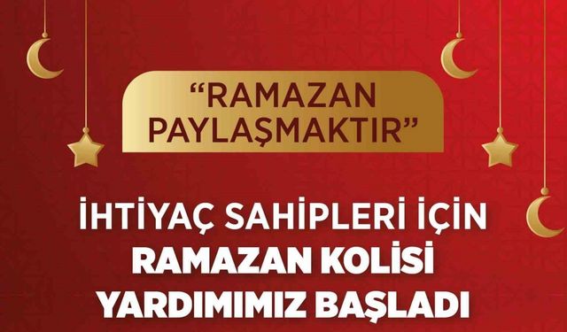 Denizli Büyükşehir ihtiyaç sahiplerine Ramazan kolisi ulaştıracak