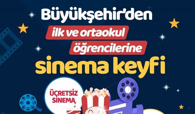 Denizli Büyükşehirin ücretsiz sinema projesine büyük ilgi