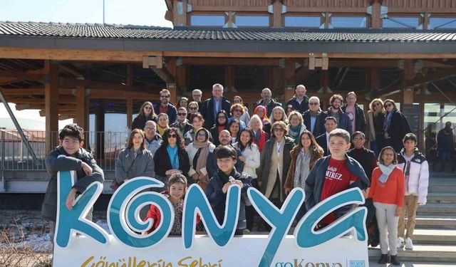 Farklı ülkelerin büyükelçileri ve büyükelçi eşleri Konya’ya hayran kaldı