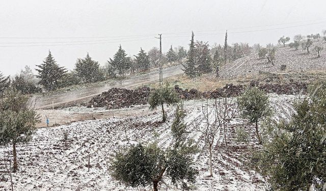 Kilis’te kar sevinci