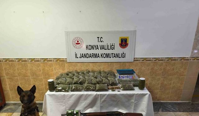 Konya’da jandarmadan uyuşturucu operasyonu