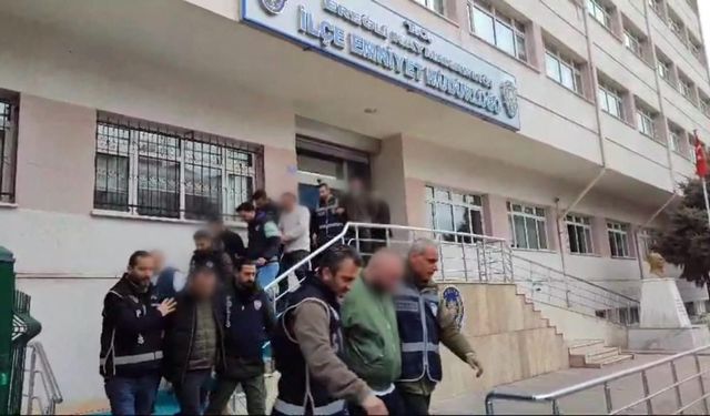 Konya’da suç örgütüne operasyon: 5 tutuklama