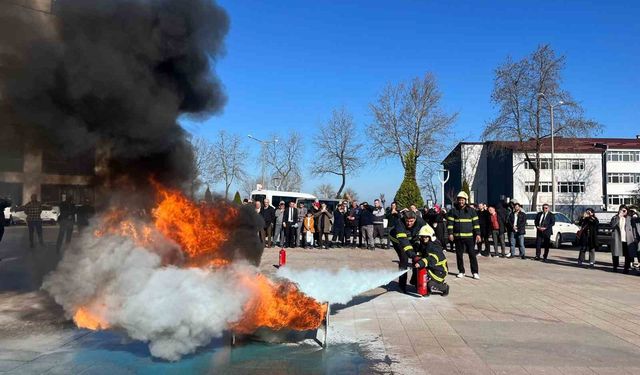 Ordu’da Bin 252 Kamu Çalışanına Yangın Eğitimi Verildi