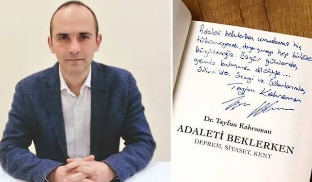 Gezi Davası Hükümlüsü Tayfun Kahraman, Özgür Özel’e İmzalı Kitap Gönderdi