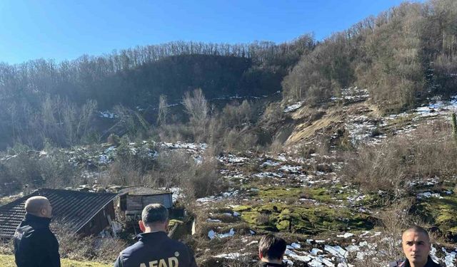 AFAD Başkan Yardımcısı Bozkurt, heyelan bölgesinde