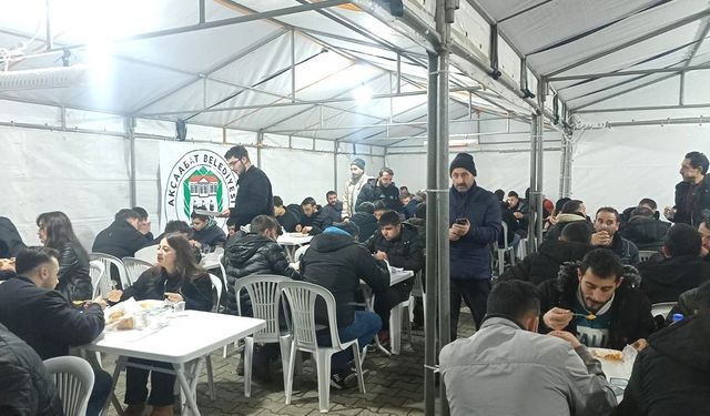 Akçaabat’ta her gün bin kişi iftar sofrasında bir araya geliyor