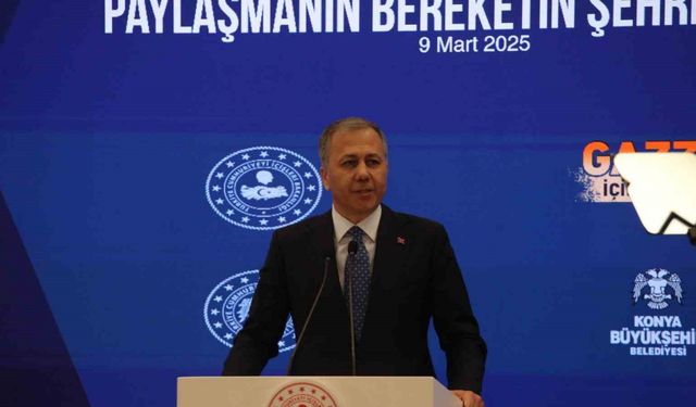 Bakan Yerlikaya: "Türkiye, Gazze’yi yalnız bırakmamıştır, bırakmayacaktır"