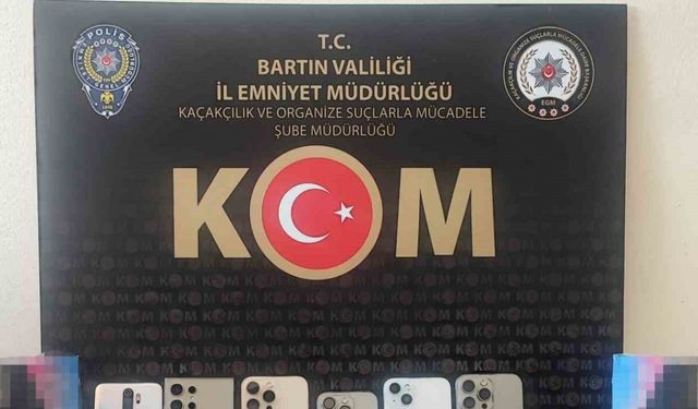 Bartın’da gümrük kaçağı cep telefonları ele geçirildi
