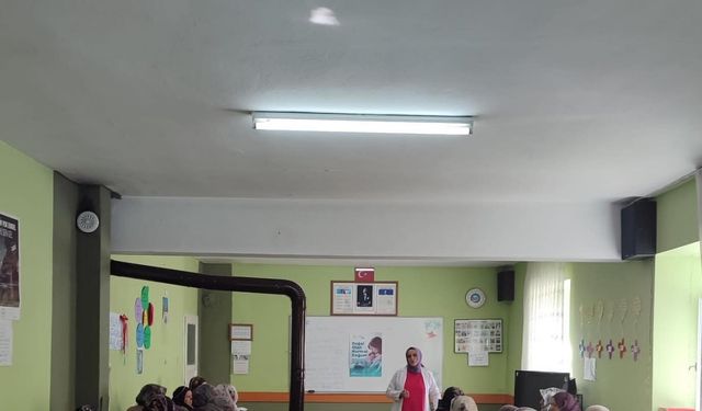 Beldelerde gebe bilgilendirme toplantısı düzenlendi