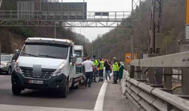 Bolu Dağı Tüneli geçişinde otomobiller çarpıştı: 4 yaralı