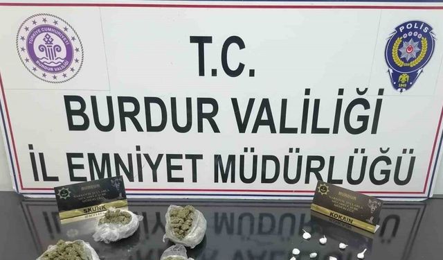 Burdur’da durdurulan araçtan uyuşturucu çıktı, 1 kişi tutuklandı