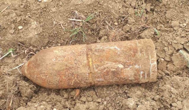 Çanakkale’de mezarlık kazısında bulunan patlamamış top mermisi imha edildi