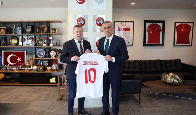 Cezary Kulesza’dan, TFF Başkanı Hacıosmanoğlu’na ziyaret
