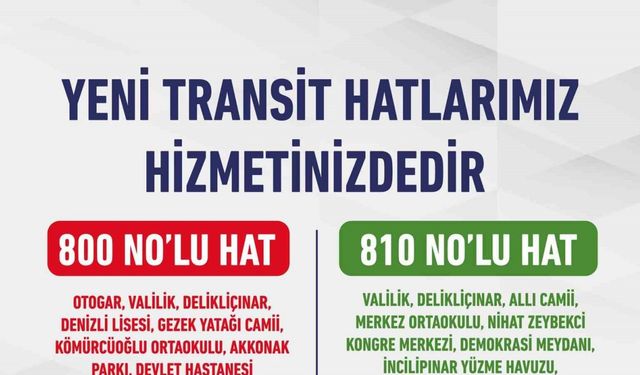 Denizli’de toplu ulaşımda yeni dönem