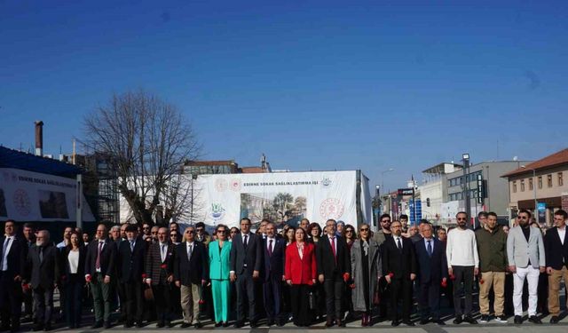 Edirne’de 14 Mart Tıp Bayramı dolayısıyla tören düzenlendi