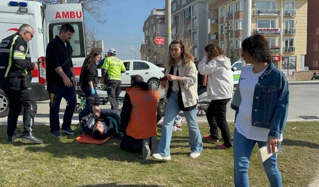 Edirne’de motosiklet ile otomobil çarpıştı: 1 yaralı