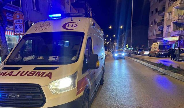 Edirne’de motosikletin çarptığı yaya yaralandı
