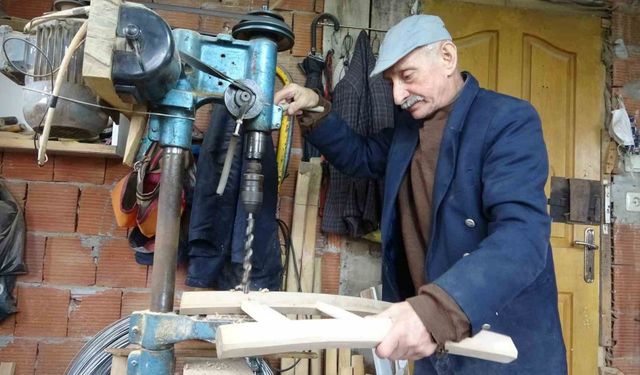 Geleneksel ahşap sandalyenin Giresun’daki son temsilcisi