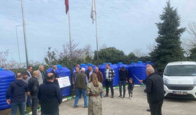 Giresun’da yağmur hasadı ile tarımsal sulama projesi hayata geçirildi