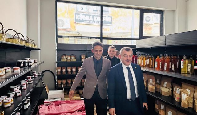 Kadın girişimcilere destek; yöresel ürünler mağazası