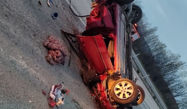 Kastamonu’da takla atan otomobilin sürücüsü ağır yaralandı