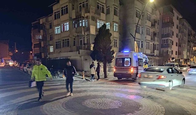 Keşan’da otomobil ile çarpışan motosikletin sürücüsü yaralandı