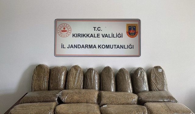 Kırıkkale’de 80 kilogram kaçak tütün ele geçirildi: 1 gözaltı
