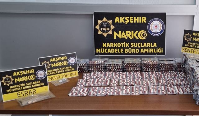 Konya’da uyuşturucu operasyonu: 3 gözaltı
