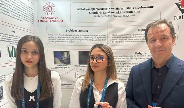 Lise öğrencilerinden ‘nano parçacıklı’ stent