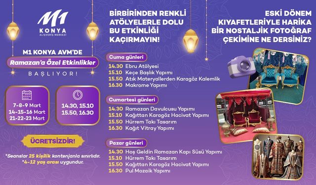 M1 Konya AVM’de Ramazan programı devam ediyor