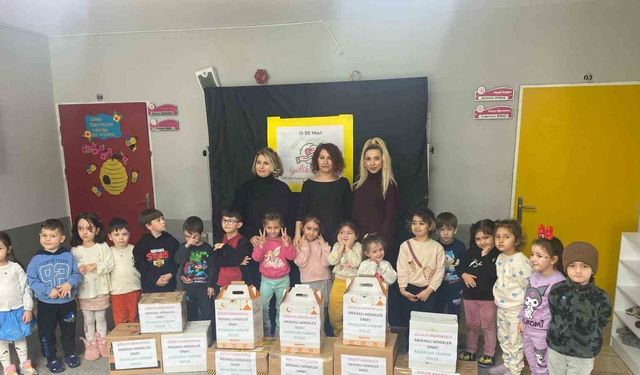 Miniklerden ihtiyaç sahibi ailelere yardım eli