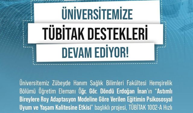 NÖHÜ akademisyeninin astım hastalarının yaşam kalitesini artıracak projesine destek