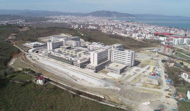 Ordu Şehir Hastanesi’nin son hali: Çalışmalar tüm hızıyla sürüyor