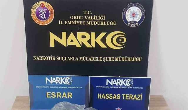Ordu’da uyuşturucu operasyonları: 3 tutuklama